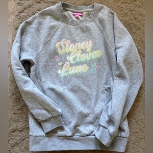 Stoney Clover Lane Target Grey Pastel Ombré Heart Pullover Sweatshirt